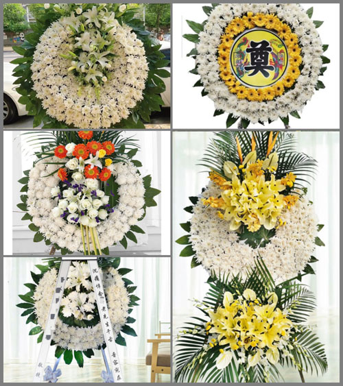 山西晋中灵石县夏门镇燕家庄村花圈速递